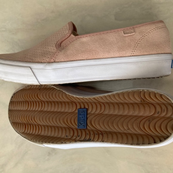 Keds Women’s Double Decker Slip-on Suede Leather Sneaker - Picture 6 of 11